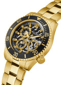  Shop Authentic Guess Axle Multifunction Black Dial Gold Steel Strap Watch For Men - GW0488G2 - Luxxuri