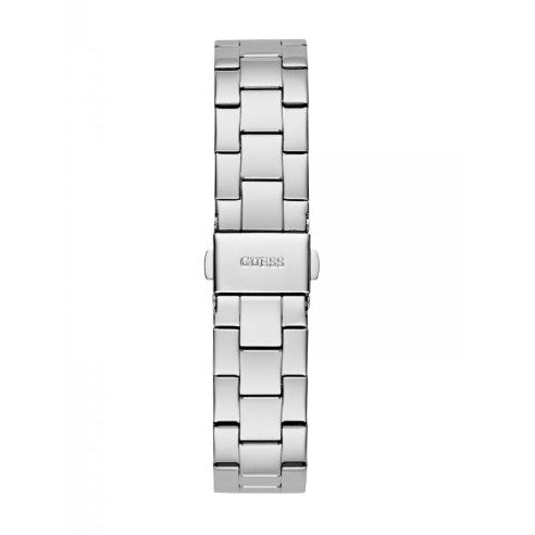  Shop Authentic Guess Cubed Analog Silver Dial Silver Steel Strap Watch For Women - GW0606L1 - Luxxuri