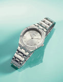  Shop Authentic Guess Cosmo Diamonds Silver Dial Silver Steel Strap Watch For Women - GW0033L1 - Luxxuri