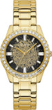  Shop Authentic Guess Night Life Diamonds Black Dial Gold Steel Strap Watch for Women - GW0405L2 - Luxxuri
