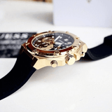  Shop Authentic Guess Third Gear Multifunction Black Dial Black Rubber Strap Watch for Men - GW0334G2 - Luxxuri