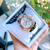  Shop Authentic Guess Limelight White Dial White Rubber Strap Watch for Women - W1053L2 - Luxxuri