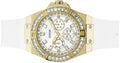  Shop Authentic Guess Venus Diamonds White Dial White Rubber Strap Watch for Women - GW0118L5 - Luxxuri