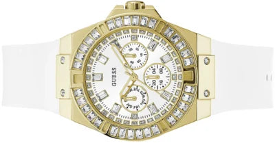  Shop Authentic Guess Venus Diamonds White Dial White Rubber Strap Watch for Women - GW0118L5 - Luxxuri