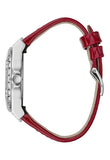  Shop Authentic Guess Limelight Quartz Diamonds White Dial Red Leather Strap Watch For Women - W0775L11 - Luxxuri