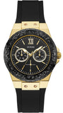  Shop Authentic Guess Black Dial Black Rubber Strap Watch For Women - W1053L7 - Luxxuri