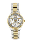  Shop Authentic Guess Viva Diamonds Silver Dial Two Tone Steel Strap Watch for Women - W0111L5 - Luxxuri