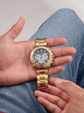  Shop Authentic Guess Trophy Diamonds Black Dial Gold Steel Strap Watch for Men - GW0390G2 - Luxxuri