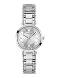  Shop Authentic Guess Night Life Clear Silver Dial Silver Steel Strap Watch for Women - GW0470L1 - Luxxuri