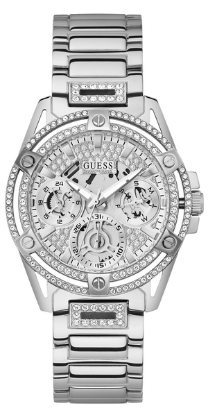  Shop Authentic Guess Queen Quartz Silver Dial Silver Steel Strap Watch For Women - GW0464L1 - Luxxuri