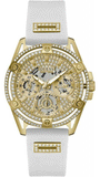  Shop Authentic Guess Queen Quartz Gold Dial White Silicone Strap Watch For Women - GW0536L2 - Luxxuri
