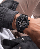  Shop Authentic Guess Edge Chronograph Black Dial Black Steel Strap Watch For Men - GW0539G3 - Luxxuri