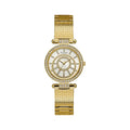  Shop Authentic Guess Muse Crystals White Dial Rose Gold Steel Strap Watch For Women - W1008L2 - Luxxuri