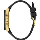  Shop Authentic Guess Athena Gold Dial Black Rubber Strap Watch For Women - GW0030L2 - Luxxuri