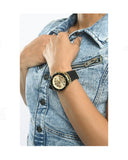  Shop Authentic Guess Athena Gold Dial Black Rubber Strap Watch For Women - GW0030L2 - Luxxuri