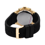  Shop Authentic Guess Athena Gold Dial Black Rubber Strap Watch For Women - GW0030L2 - Luxxuri