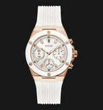  Shop Authentic Guess Athena White Dial White Rubber Strap Watch For Women - GW0030L3 - Luxxuri