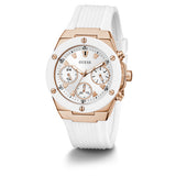  Shop Authentic Guess Athena White Dial White Rubber Strap Watch For Women - GW0030L3 - Luxxuri