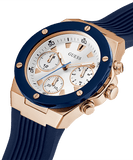  Shop Authentic Guess Athena White Dial White Dial Blue Rubber Strap Watch For Women - GW0030L5 - Luxxuri