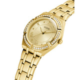  Shop Authentic Guess Cosmo Diamonds Gold Dial Gold Steel Strap Watch For Women - GW0033L2 - Luxxuri