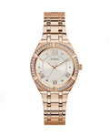  Shop Authentic Guess Cosmo Diamonds Silver Dial Rose Gold Steel Strap Watch For Women - GW0033L3 - Luxxuri