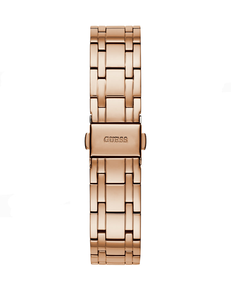  Shop Authentic Guess Cosmo Diamonds Silver Dial Rose Gold Steel Strap Watch For Women - GW0033L3 - Luxxuri