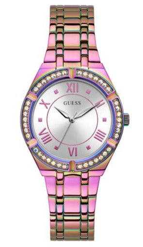  Shop Authentic Guess Cosmo Diamonds Silver Dial Multicolor Steel Strap Watch for Women - GW0033L6 - Luxxuri