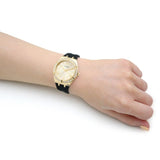  Shop Authentic Guess Cosmo Diamonds Gold Dial Black Rubber Strap Watch for Women - GW0034L1 - Luxxuri