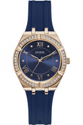  Shop Authentic Guess Cosmo Diamonds Blue Blue Dial Blue Silicone Strap Watch for Women - GW0034L4 - Luxxuri