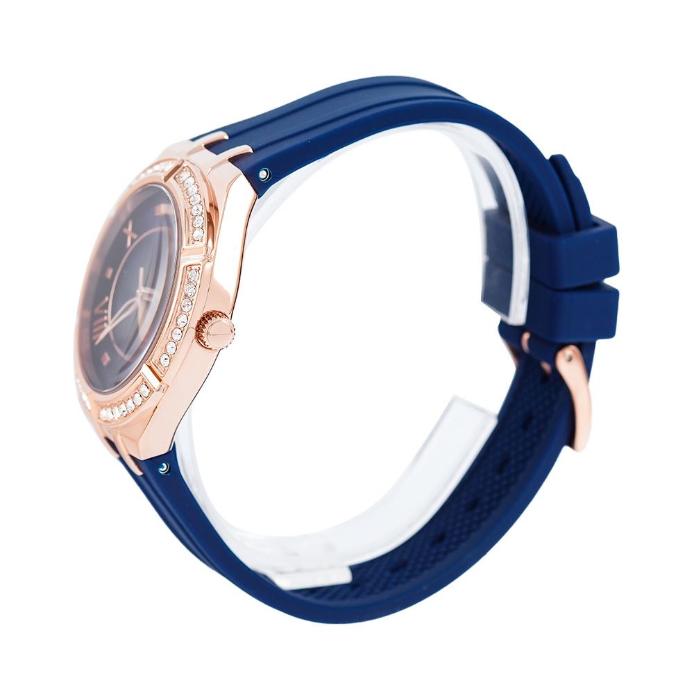  Shop Authentic Guess Cosmo Diamonds Blue Blue Dial Blue Silicone Strap Watch for Women - GW0034L4 - Luxxuri