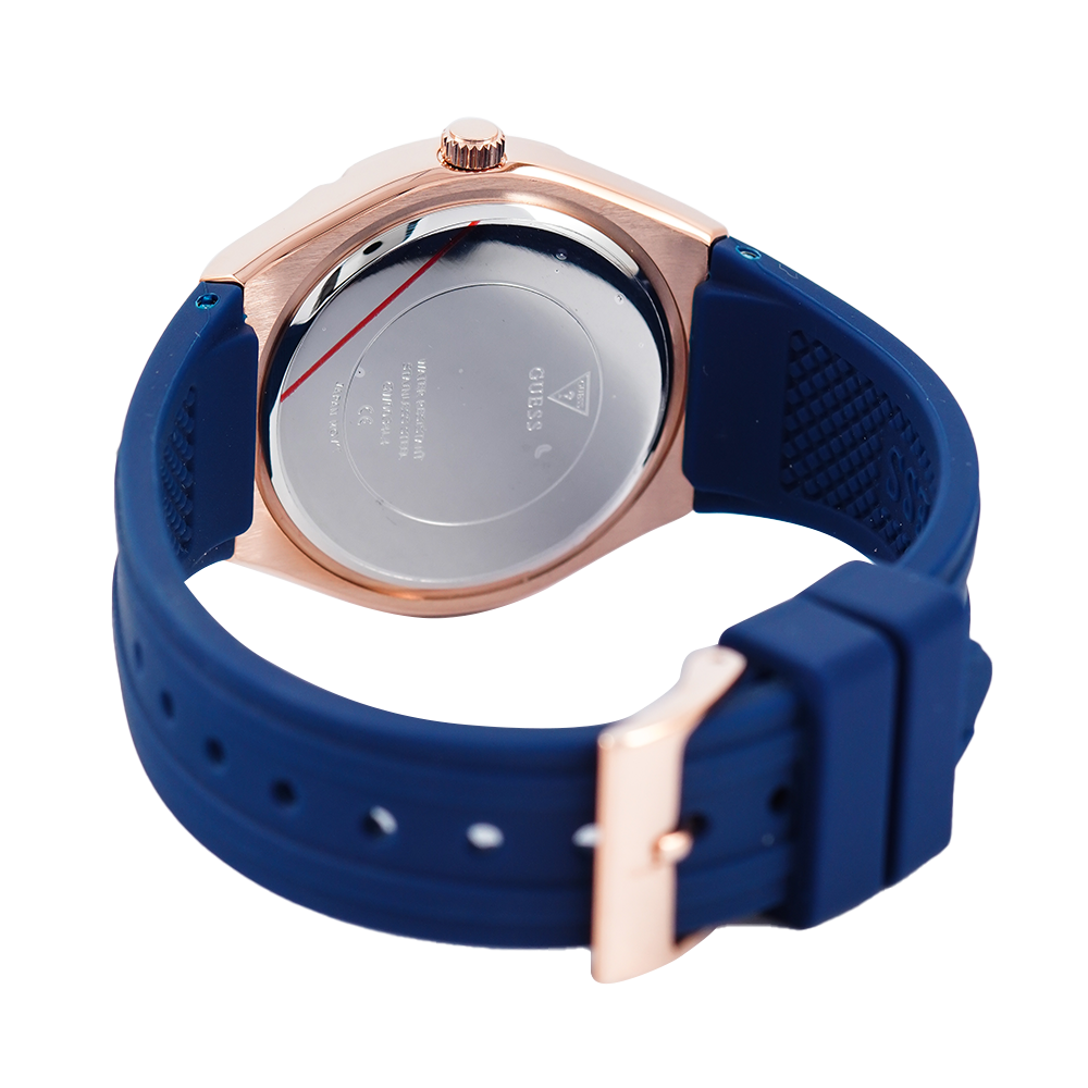  Shop Authentic Guess Cosmo Diamonds Blue Blue Dial Blue Silicone Strap Watch for Women - GW0034L4 - Luxxuri