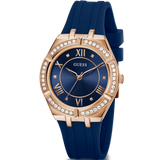  Shop Authentic Guess Cosmo Diamonds Blue Blue Dial Blue Silicone Strap Watch for Women - GW0034L4 - Luxxuri