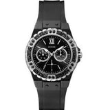  Shop Authentic Guess Limelight Diamonds Black Dial Black Rubber Strap Watch for Women - GW0041L5 - Luxxuri