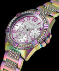  Shop Authentic Guess Lady Frontier Diamonds Silver Dial Multicolor Steel Strap Watch for Women - GW0044L1 - Luxxuri