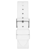  Shop Authentic Guess Frontier Diamonds Silver Dial White Rubber Strap Watch for Women - GW0045L1 - Luxxuri