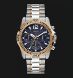  Shop Authentic Guess Commander Chronograph Blue Dial Two Tone Steel Strap Watch for Men - GW0056G5 - Luxxuri
