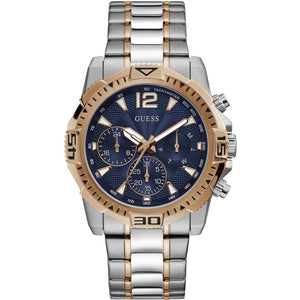  Shop Authentic Guess Commander Chronograph Blue Dial Two Tone Steel Strap Watch for Men - GW0056G5 - Luxxuri