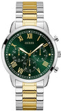  Shop Authentic Guess Hendrix Green Dial Two Tone Steel Strap Watch For Men - GW0066G2 - Luxxuri