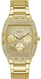  Shop Authentic Guess Raven Diamonds Gold Dial Gold Steel Strap Watch for Women - GW0104L2 - Luxxuri