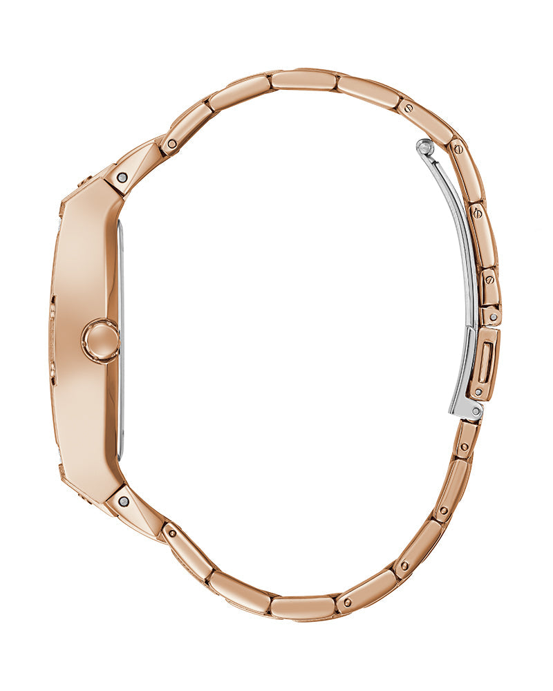  Shop Authentic Guess Raven Diamonds Rose Gold Dial Rose Gold Steel Strap Watch for Women - GW0104L3 - Luxxuri