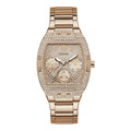  Shop Authentic Guess Raven Diamonds Rose Gold Dial Rose Gold Steel Strap Watch for Women - GW0104L3 - Luxxuri