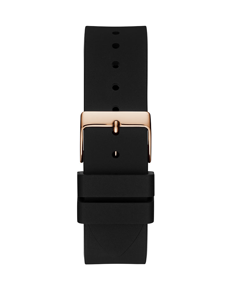  Shop Authentic Guess Venus Diamonds Black Dial Black Rubber Strap Watch for Women - GW0118L2 - Luxxuri