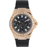  Shop Authentic Guess Venus Diamonds Black Dial Black Rubber Strap Watch for Women - GW0118L2 - Luxxuri