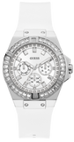  Shop Authentic Guess Venus Diamonds White Dial White Rubber Strap Watch for Women - GW0118L3 - Luxxuri