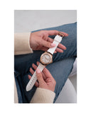  Shop Authentic Guess Swirl Quartz Silver Dial White Rubber Strap Watch For Women - W1096l2 - Luxxuri