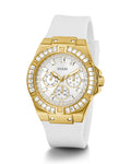  Shop Authentic Guess Venus Diamonds White Dial White Rubber Strap Watch for Women - GW0118L5 - Luxxuri