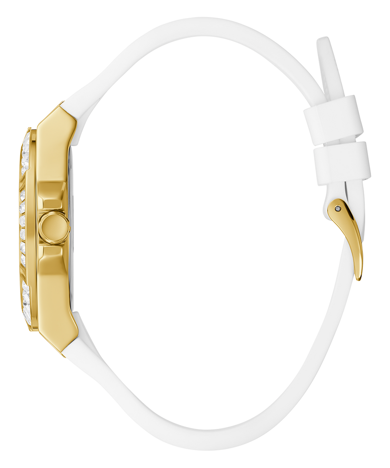  Shop Authentic Guess Venus Diamonds White Dial White Rubber Strap Watch for Women - GW0118L5 - Luxxuri