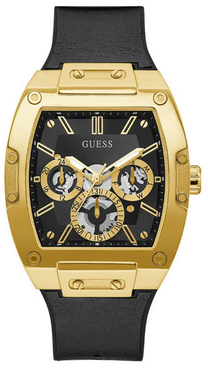  Shop Authentic Guess Phoenix Multifunction Black Dial Black Leather Strap Watch for Men - GW0202G1 - Luxxuri