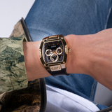  Shop Authentic Guess Phoenix Multifunction Black Dial Black Silicone Strap Watch For Men - GW0203G8 - Luxxuri