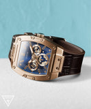  Shop Authentic Guess Phoenix Multifunction Blue Dial Brown Leather Strap Watch for Men - GW0202G2 - Luxxuri